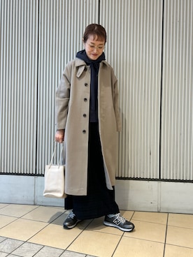 「アイテム（その他アウター）」を使った、mayouedaさん（レディース・156cm）の冬コーディネート