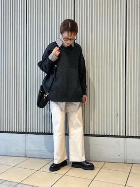 「RODE SKO（ロデスコ）のアイテム」を使った、mayouedaさん（レディース・156cm）の冬コーディネート