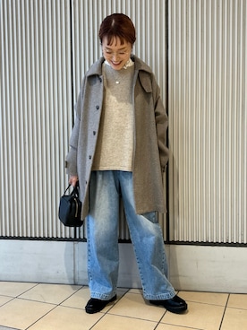 「SMELLY（スメリー）のアイテム」を使った、mayouedaさん（レディース・156cm）の冬コーディネート