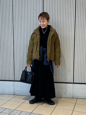 「FORK&SPOON（フォークアンドスプーン）のアイテム」を使った、mayouedaさん（レディース・156cm）の冬コーディネート