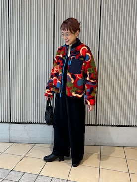 「アイテム（オールインワン・サロペット）」を使った、mayouedaさん（レディース・156cm）の秋コーディネート