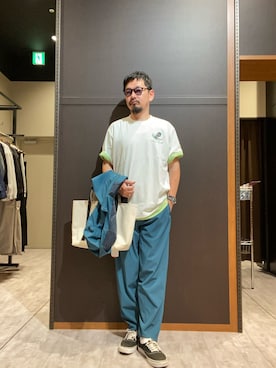 「Eddie Bauer（エディーバウアー）のアイテム（ブルゾン）」を使った、エディーバウアー@モラージュ菖蒲店さん（メンズ・173cm）の夏コーディネート