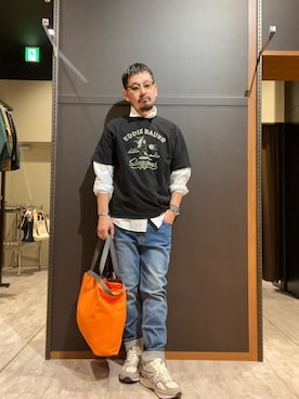 「Eddie Bauer（エディーバウアー）のアイテム（その他）」を使った、エディーバウアー@モラージュ菖蒲店さん（メンズ・173cm）の秋コーディネート
