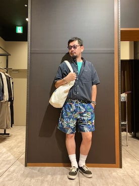 「Eddie Bauer（エディーバウアー）のアイテム（その他）」を使った、エディーバウアー@モラージュ菖蒲店さん（メンズ・173cm）の夏コーディネート