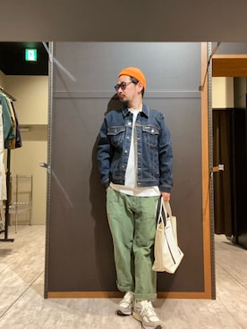 「Gジャン」｜「アイテム（その他）」を使った、エディーバウアー@モラージュ菖蒲店さん（メンズ・173cm）の春コーディネート
