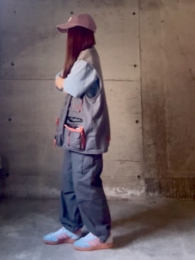 「アイテム（ベスト）」を使った、ありさん（レディース・149cm）の秋コーディネート