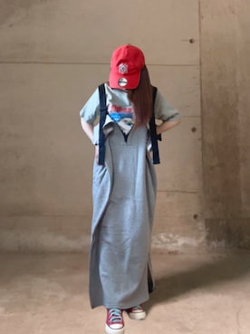 「CONVERSE（コンバース）のアイテム」を使った、ありさん（レディース・149cm）の春コーディネート