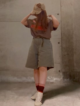 「adidas（アディダス）のトーキョ― シューズ / Tokyo Shoes / トーキョー スニーカー / アディダスオリジナルス adidas Originals（スニーカー、ホワイト系）」を使った、ありさん（レディース・149cm）の夏コーディネート