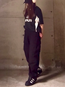 「アイテム（スニーカー）」を使った、ありさん（レディース・149cm）の夏コーディネート