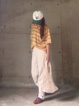 「アイテム（ローファー）」を使った、ありさん（レディース・149cm）の夏コーディネート