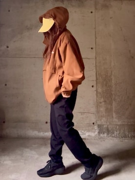 「アイテム（マウンテンパーカー）」を使った、ありさん（レディース・149cm）の秋コーディネート