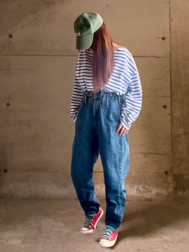 「Lee（リー）のアイテム」を使った、ありさん（レディース・149cm）の冬コーディネート