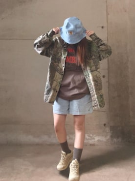 「アイテム（レッグウェア、グレー系）」を使った、ありさん（レディース・149cm）の秋コーディネート