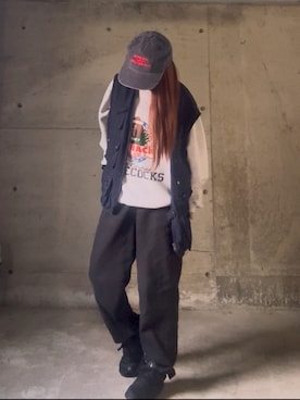 「アイテム（スウェット）」を使った、ありさん（レディース・149cm）の秋コーディネート