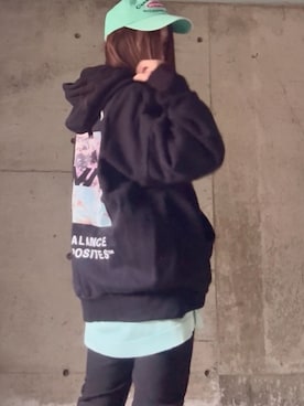 「アイテム（MA-1）」を使った、ありさん（レディース・149cm）の秋コーディネート