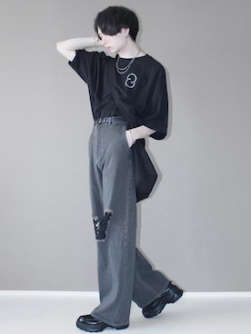 「NILWAY（ニルウェイ）のアイテム」を使った、Aranさん（メンズ・178cm）の春コーディネート