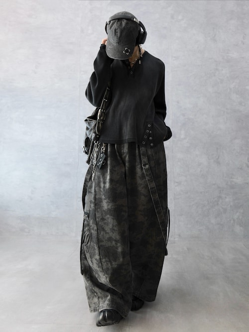 「Spielio（シュピーリオ）の【Spielio】Dove and cord design cap/ ハトメ×コードデザインキャップ（キャップ）」を使った、Aranさん（メンズ・177cm）の冬コーディネート