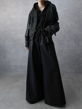 「アイテム（カーディガン/ボレロ）」を使った、Aranさん（メンズ・177cm）の秋コーディネート