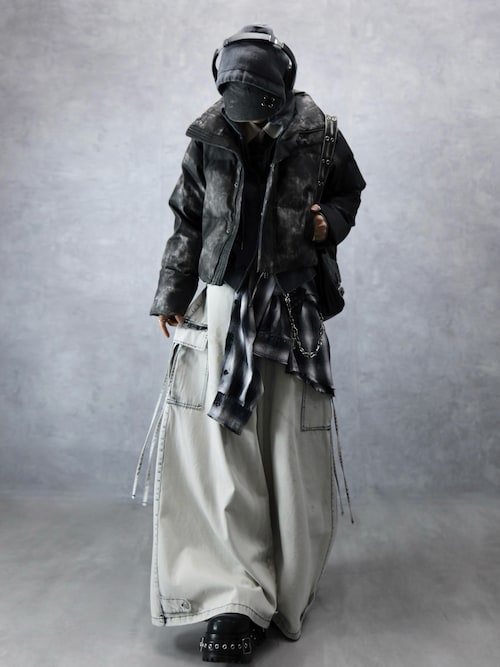 Spielio】Vintage like high neck padded jacket / ヴィンテージライク