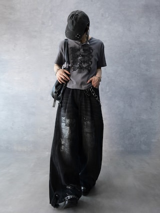 「LTR DEPTH(レイターデプス)のWEGO/【26春夏新作】グラフィックヘンリーネックT(SS)(Tシャツ/カットソー)」を使った、Aranさん(メンズ・177cm)の春コーディネート