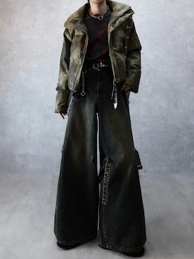 「HARE（ハレ）のアイテム」を使った、Aranさん（メンズ・177cm）の冬コーディネート