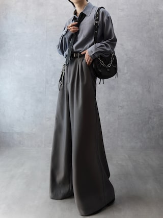 「Spielio(シュピーリオ)の【Spielio】Fray Edge Shirt / カットオフデザインシャツ(シャツ/ブラウス)」を使った、Aranさん(メンズ・177cm)の秋コーディネート