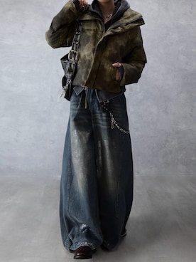 「アイテム（ドレスシューズ）」を使った、Aranさん（メンズ・177cm）の冬コーディネート