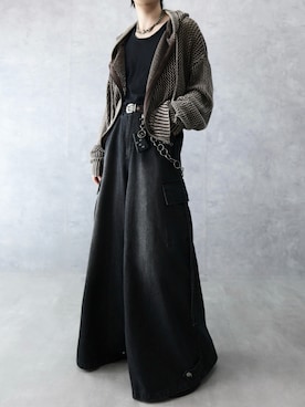 「アイテム（カーゴパンツ）」を使った、Aranさん（メンズ・177cm）の春コーディネート