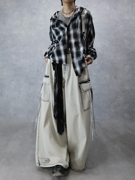 「チェックシャツ」｜Aranさん（メンズ・177cm）の秋コーディネート