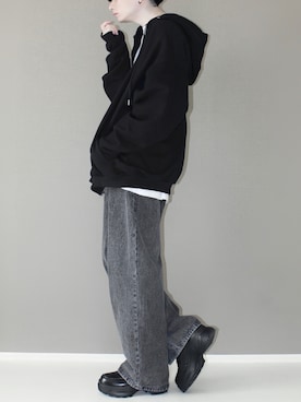 「Figments（フィグメンツ）のアイテム」を使った、Aranさん（メンズ・178cm）の冬コーディネート