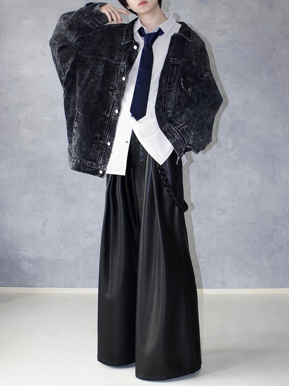 seyto leather flare pants /レザーフレアパンツ