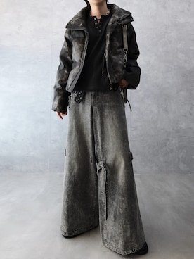 「ANDER HUNK（アンダーハンク）のアイテム」を使った、Aranさん（メンズ・177cm）の冬コーディネート