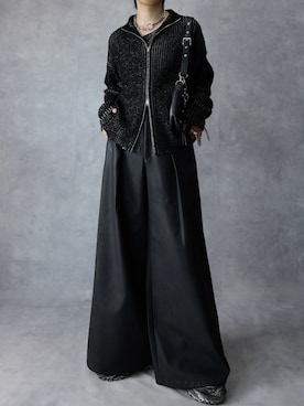 「アイテム（タンクトップ）」を使った、Aranさん（メンズ・177cm）の秋コーディネート