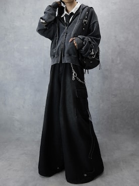 「アイテム（パーカー）」を使った、Aranさん（メンズ・177cm）の秋コーディネート