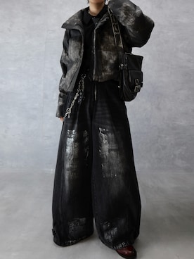 「アイテム（ネクタイ）」を使った、Aranさん（メンズ・177cm）の秋コーディネート