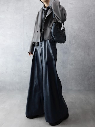 「Spielio（シュピーリオ）の【Spielio】Cut off design tailored jacket / カットオフデザインテーラードジャケット（テーラードジャケット）」を使った、Aranさん（メンズ・177cm）の冬コーディネート