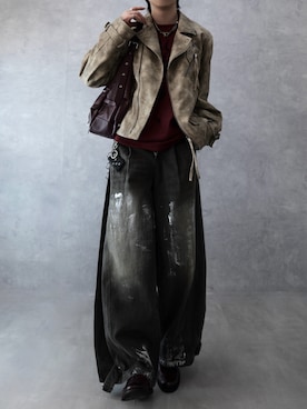 「Berwick1707（バーウィック）のアイテム」を使った、Aranさん（メンズ・177cm）の春コーディネート