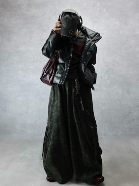 「アイテム（キーケース/キーアクセサリー）」を使った、Aranさん（メンズ・177cm）の冬コーディネート