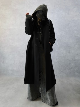 「アイテム（キャップ）」を使った、Aranさん（メンズ・177cm）の冬コーディネート