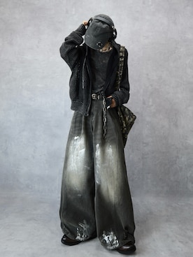 「アイテム（キャップ）」を使った、Aranさん（メンズ・177cm）の春コーディネート