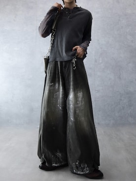 「texcy luxe（テクシーリュクス）のmen's FUDGE 24年1月号掲載アイテム！テクシーリュクス/ミニマルデザイン×ラギッド厚底 Uチップ/TU-8017（ドレスシューズ、ブラウン系）」を使った、Aranさん（メンズ・177cm）の春コーディネート