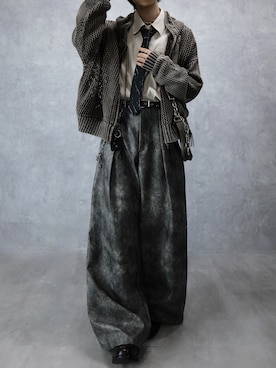 「ワイドパンツ」｜Aranさん（メンズ・177cm）の秋コーディネート