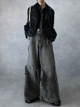 「アイテム（ネクタイ）」を使った、Aranさん（メンズ・177cm）の冬コーディネート