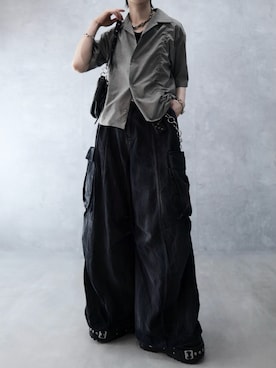 「ADRER（アドラー）のTHE BASIC TEE / Cool Touch × Sweat Proof / ザ ベーシック ティー / 接触冷感 × 汗シミ防止」を使った、Aranさんのコーディネート