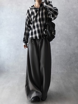 「Spielio(シュピーリオ)の【Spielio】2-Way processed hoodie shirt/ 2WAY加工デザインフーディーシャツ(シャツ/ブラウス)」を使った、Aranさん(メンズ・177cm)の冬コーディネート