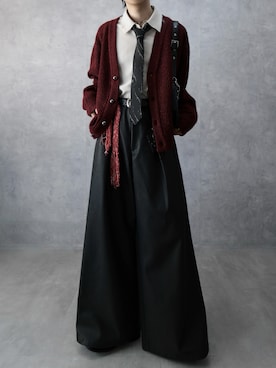 「アイテム（ドレスシューズ）」を使った、Aranさん（メンズ・177cm）の冬コーディネート