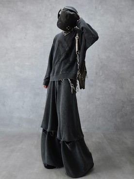 「アイテム（スウェットパンツ）」を使った、Aranさん（メンズ・177cm）の秋コーディネート