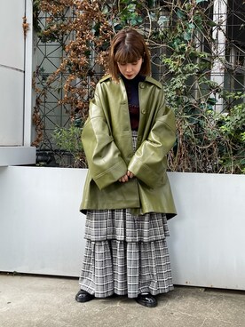 More Loose エコレザージャケットを使った人気ファッションコーディネート Wear