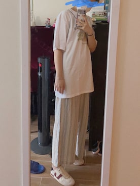「blue」｜「アイテム（チノパンツ）」を使った、phiphi🧸さん（レディース・170cm）の夏コーディネート