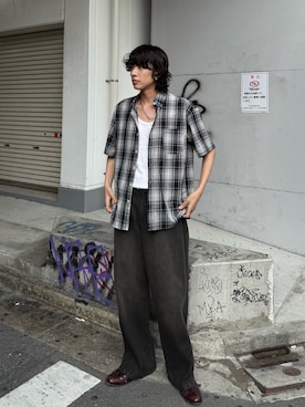 「ASTRONOMY（アストロノミー）のアイテム」を使った、Yuseiさん（メンズ・178cm）の夏コーディネート